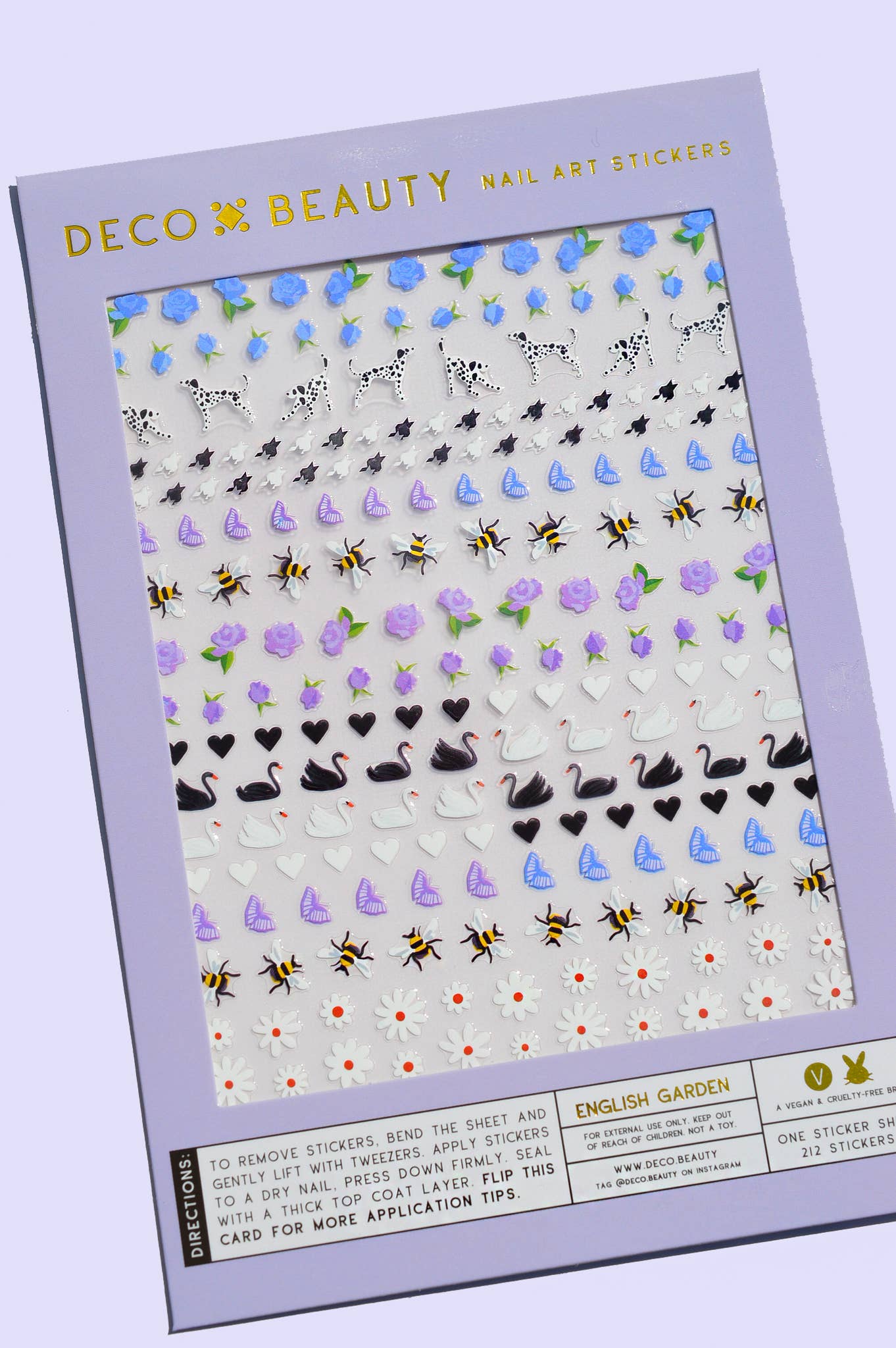 English Garden Nail Art Stickers