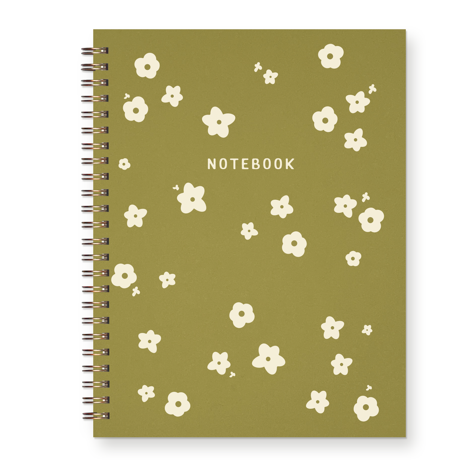 Garden Flower Pattern Journal Lined Notebook