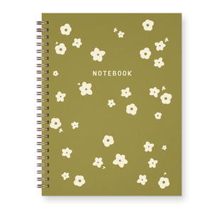 Garden Flower Pattern Journal Lined Notebook
