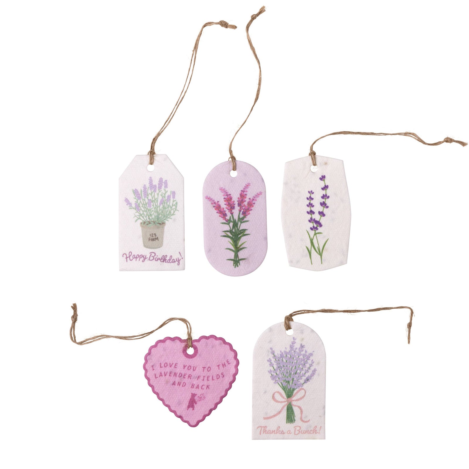 Lavender Plantable Seed Gift Tags