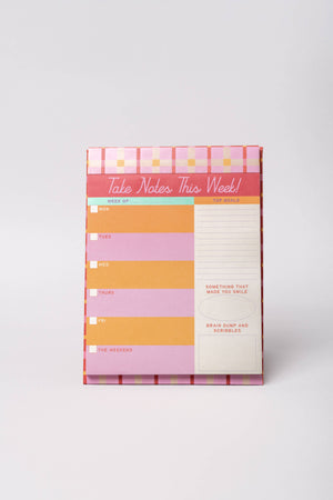 Take Notes This Week Desk Planner
