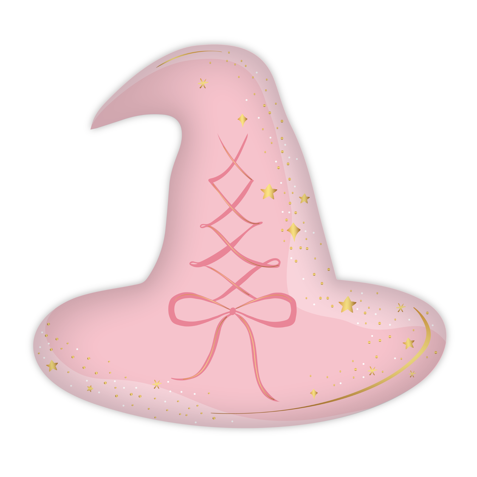 Pink Witch Hat Plates