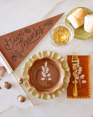 Give Thanks Dessert Paper Plate