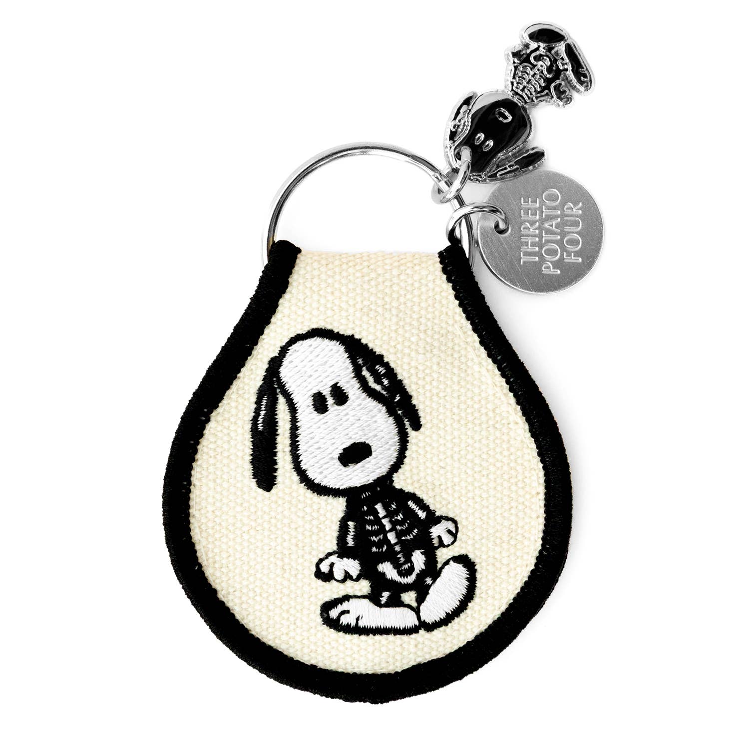Snoopy Skeleton Patch Keychain