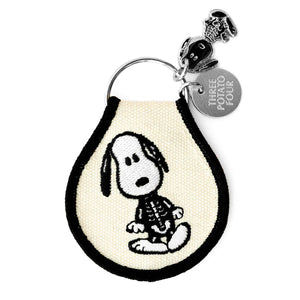 Snoopy Skeleton Patch Keychain