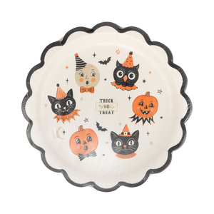 Vintage Halloween Characters Plate