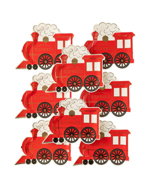 North Pole Express Train Plates