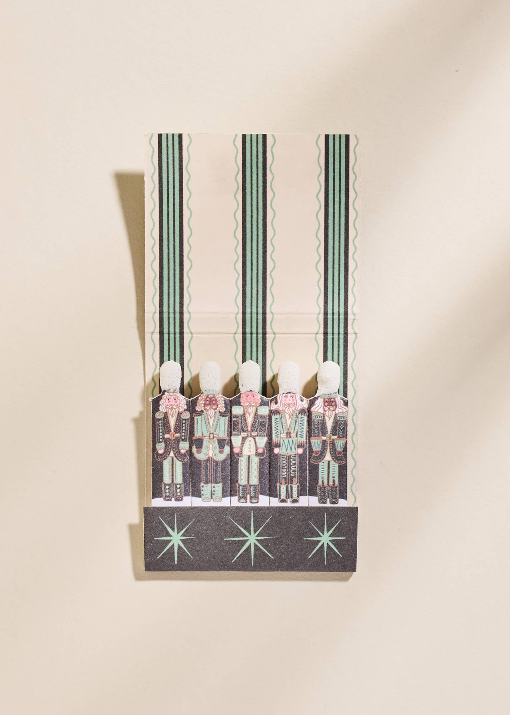 Green Nutcracker Matchbook