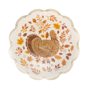 Turkey Foliage Paper Plates