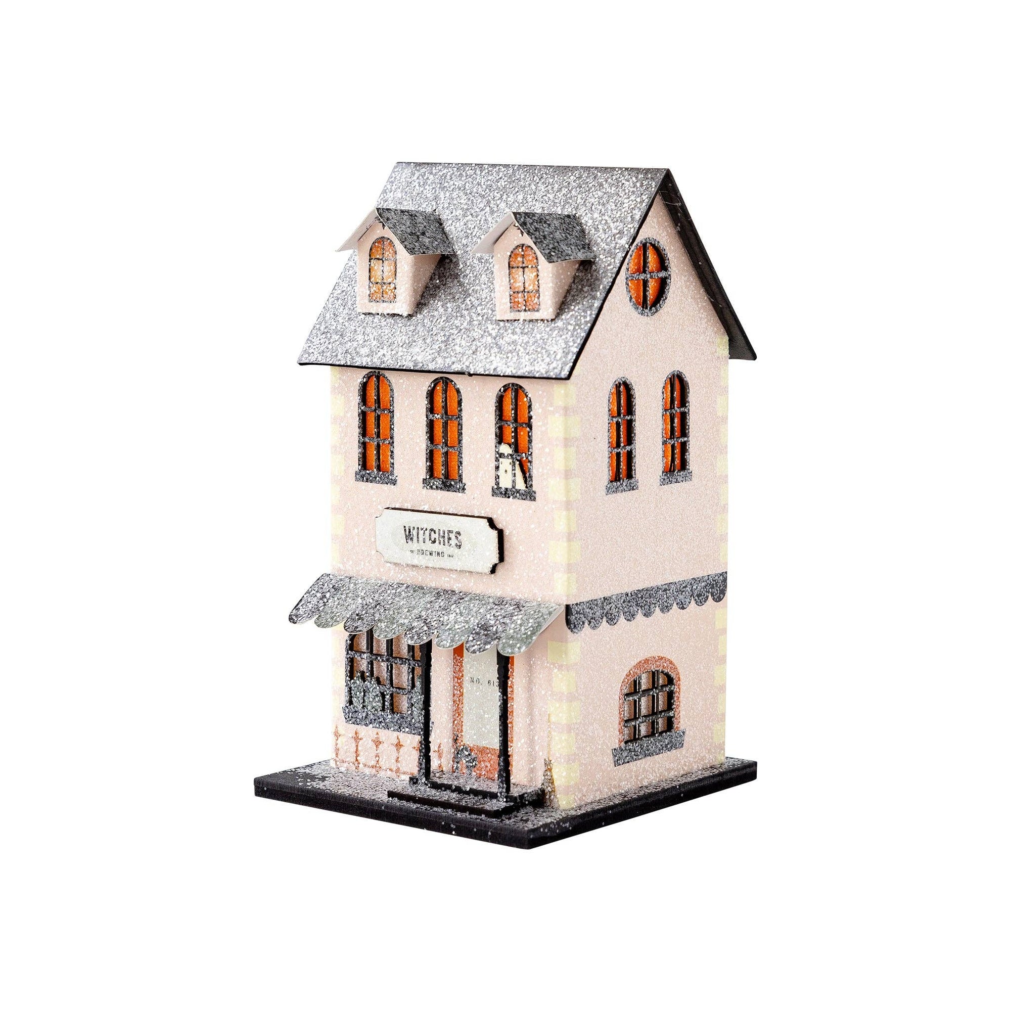 Witches Brewing Haunted Village Light-Up House