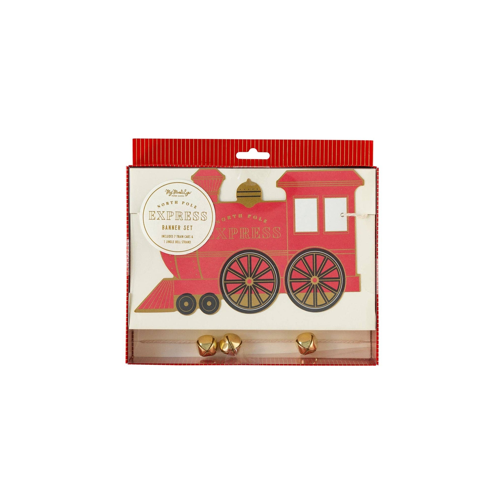 North Pole Express Train & Jingle Bell Garland Set