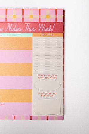 Take Notes This Week Desk Planner