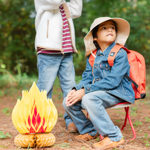 Camp Explorer Campfire Honeycomb Decoration