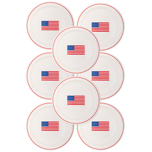 Round Flag Paper Plates