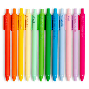 Fruits of the Spirit Faith-Inspired Pen Set of 12