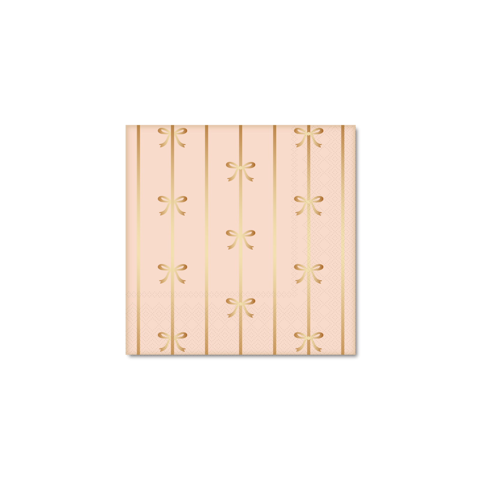 Sweet Peach Bow Cocktail Napkins