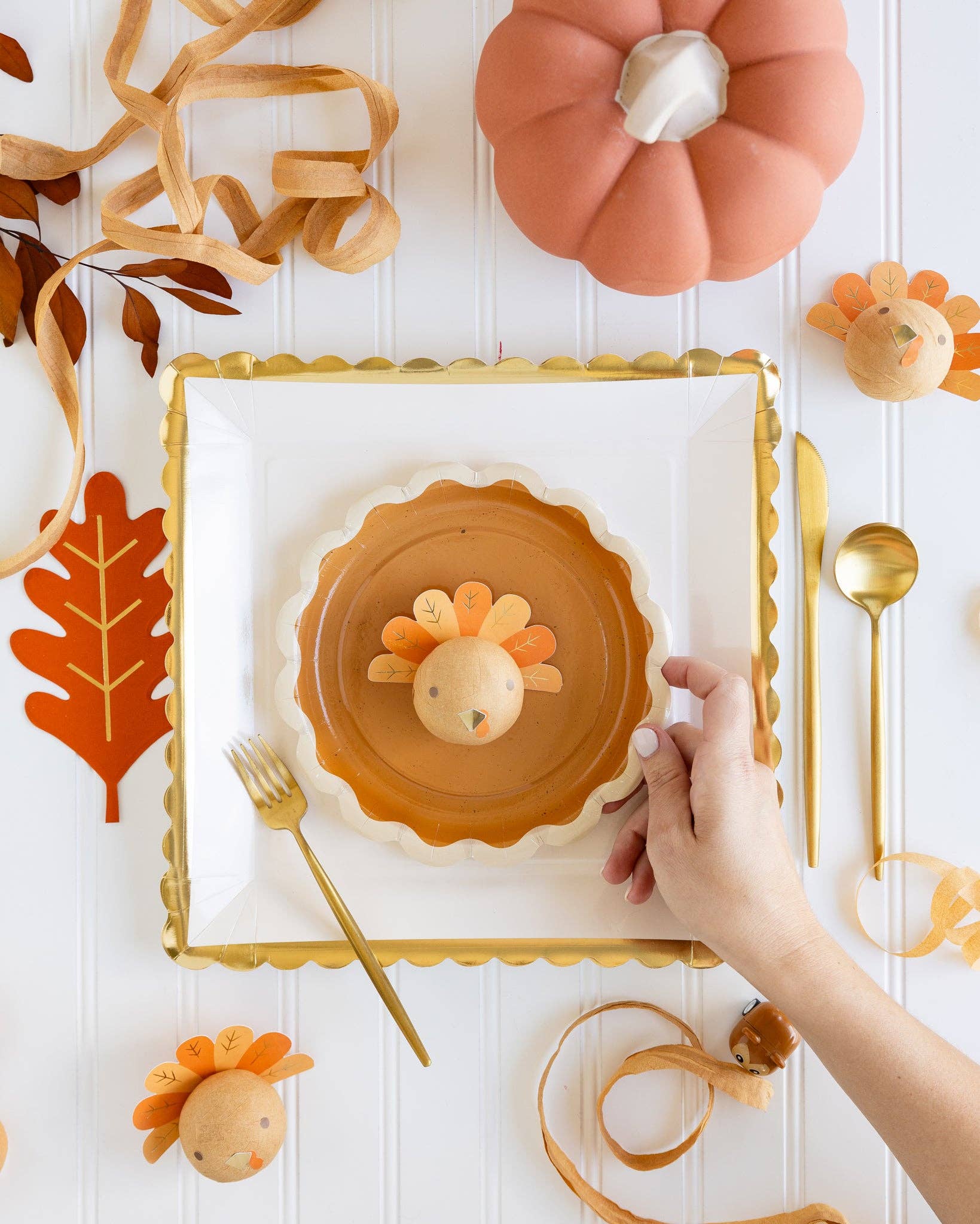 Pumpkin Pie Dessert Plate