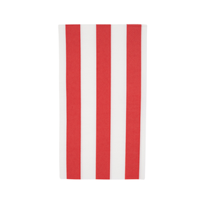 Cherry Red Cabana Stripe Napkins