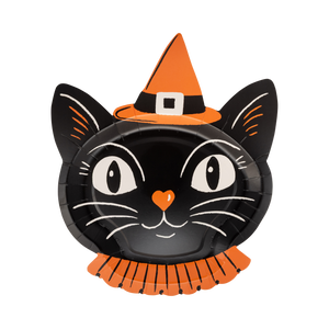 Vintage Witchy Cat Plate