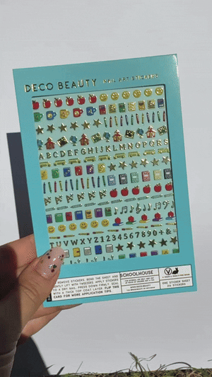 Schoolhouse Nail Art Stickers