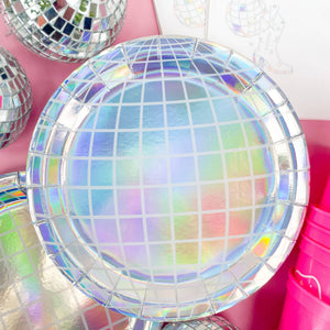 Disco Ball Paper Plates