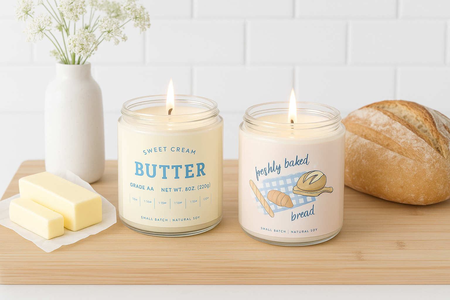 Sweet Cream Butter Soy Candle
