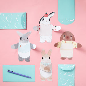 Snuggle Bunnies Notecards