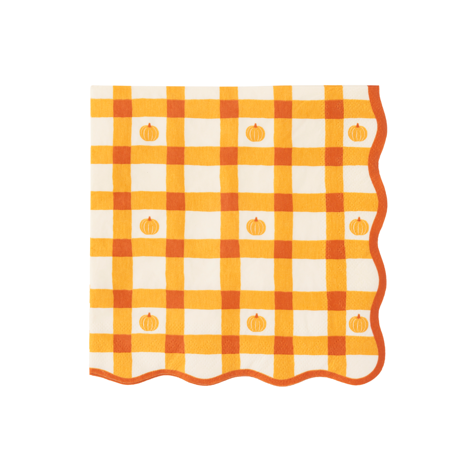 Elegant Fall Plaid Dinner Napkins