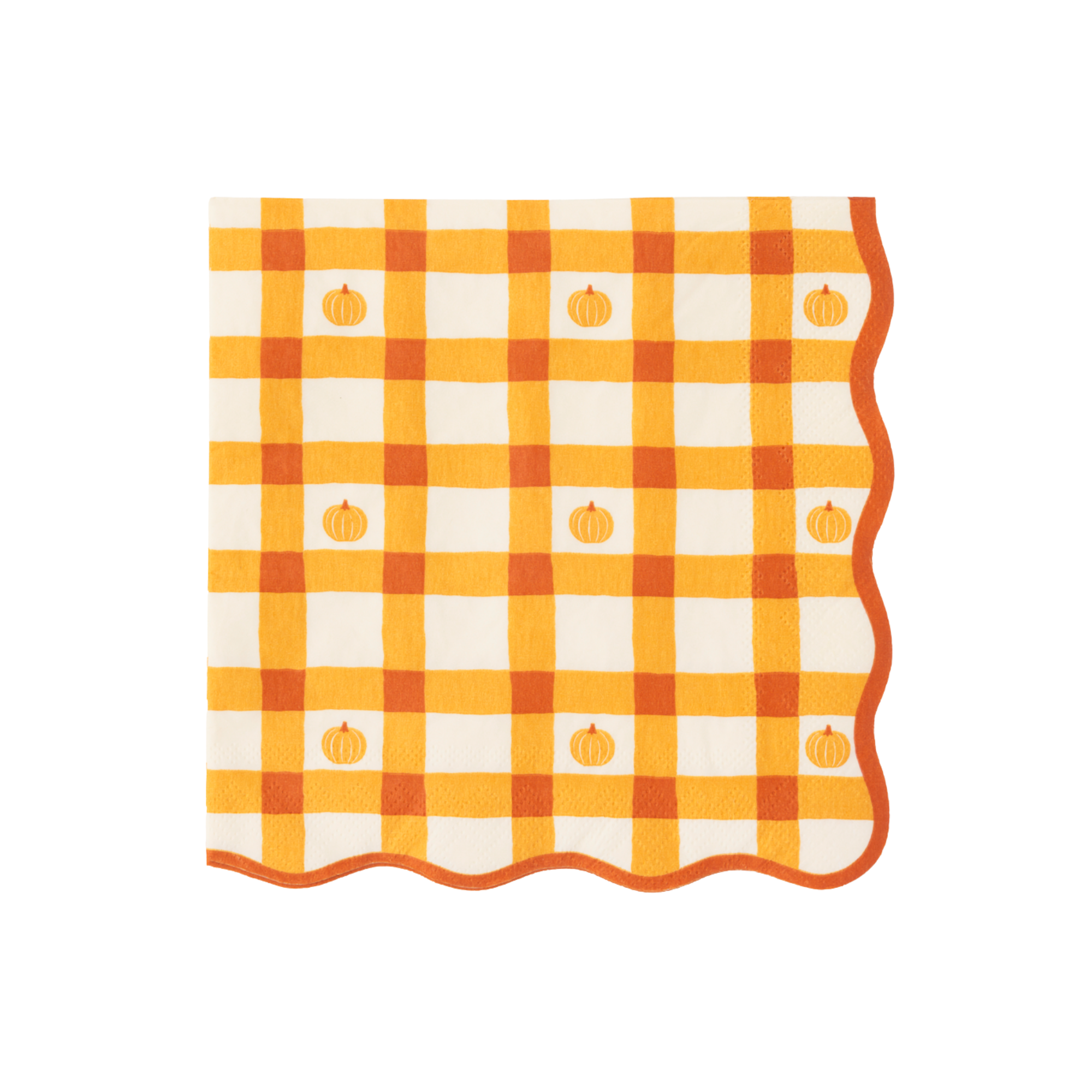 Elegant Fall Plaid Dinner Napkins