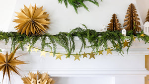 Christmas Memories Metal Stars Garland