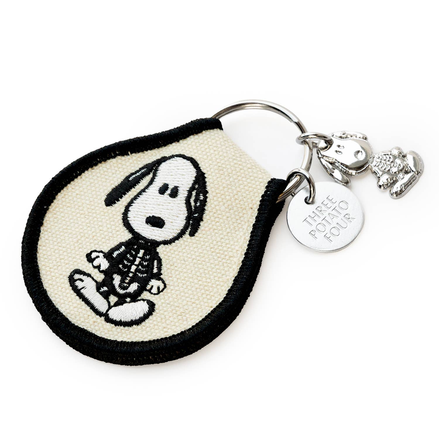 Snoopy Skeleton Patch Keychain