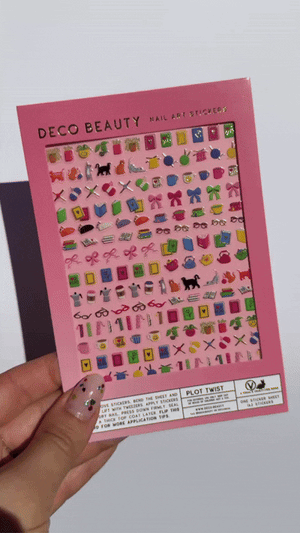 Plot Twist Nail Art Stickers