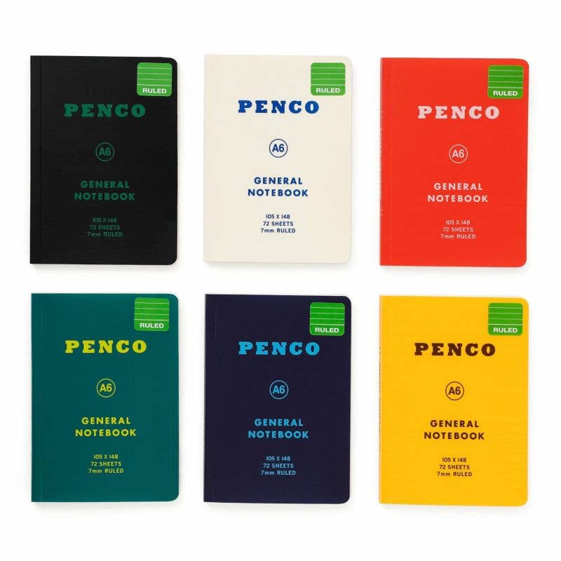 Penco Soft Notebook Ruled / A6 (multiple colors!)