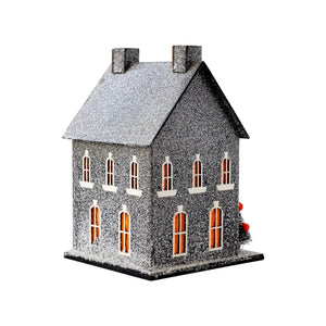 Spooky Banner Home Haunted Village Light-Up House