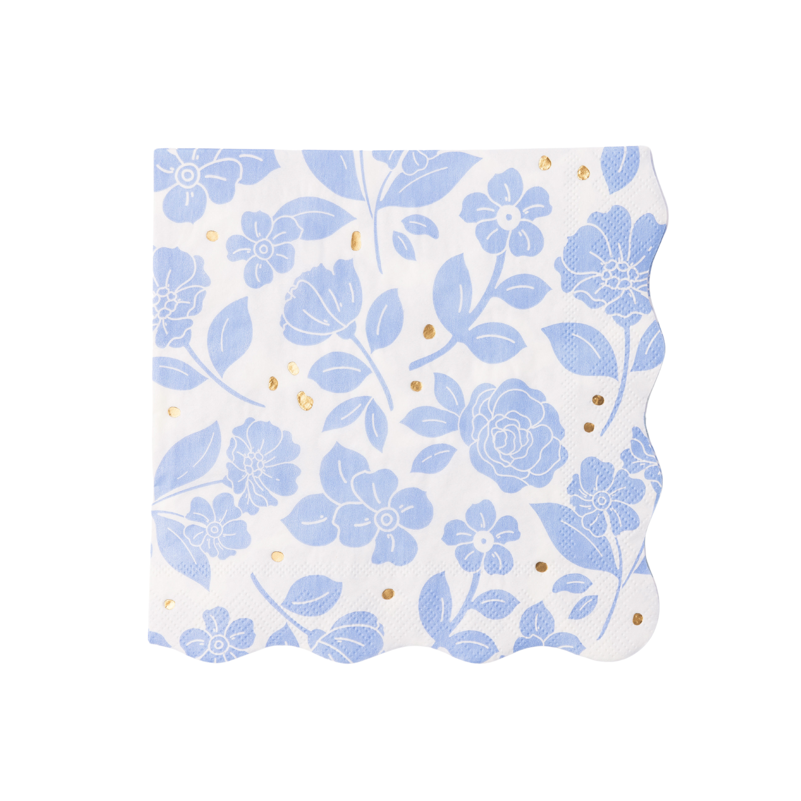 Blue Belle Elegant Floral Dinner Napkins