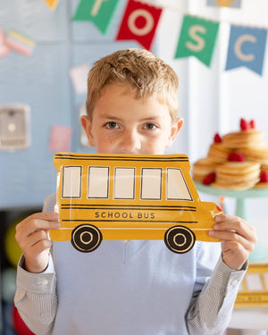 School Bus Shaped Plate