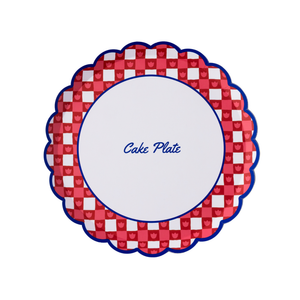 Betty Crocker™ Red Gingham Cake Plates
