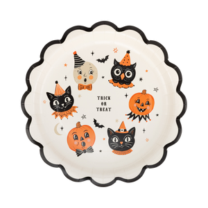 Vintage Halloween Characters Plate