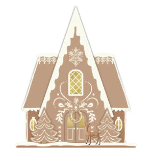 Gingerbread Chalet Light-Up Christmas Village