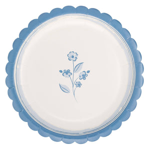 Cottage Blue Flower Plate