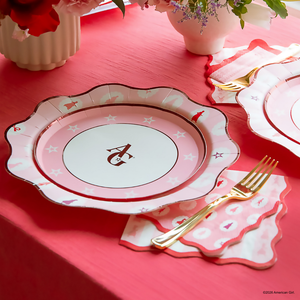American Girl Pink Icons Large Plates
