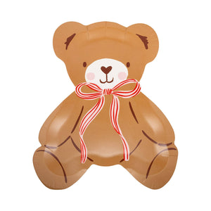 Beary Loved Teddy Bear Shaped Plate Set