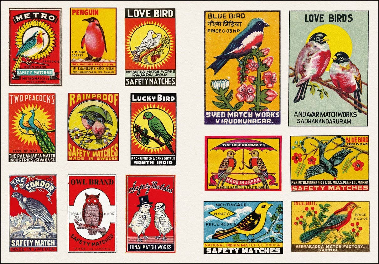 Vintage Matchboxes A Little Sticker Book