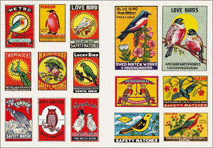 Vintage Matchboxes A Little Sticker Book
