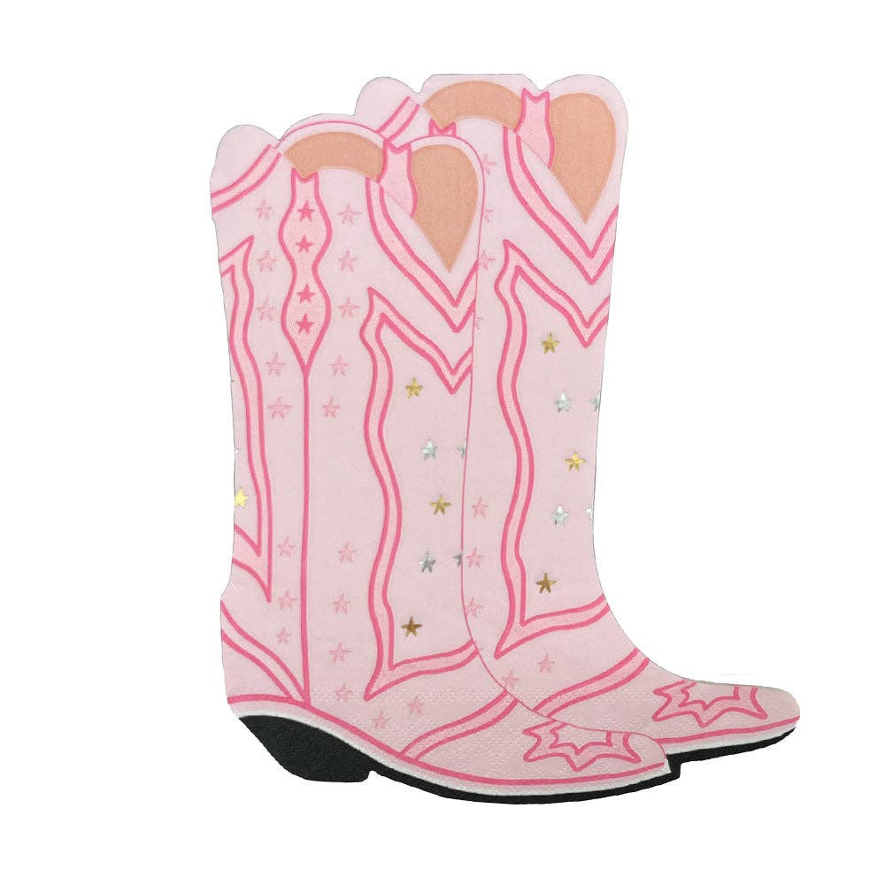 Pink Pony Club Cowboy Boot Napkins