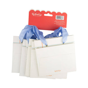 Ruled Paper Gift Bags (set of 6!)