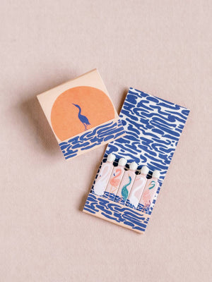 Tropical Sunset Birds Matchbook