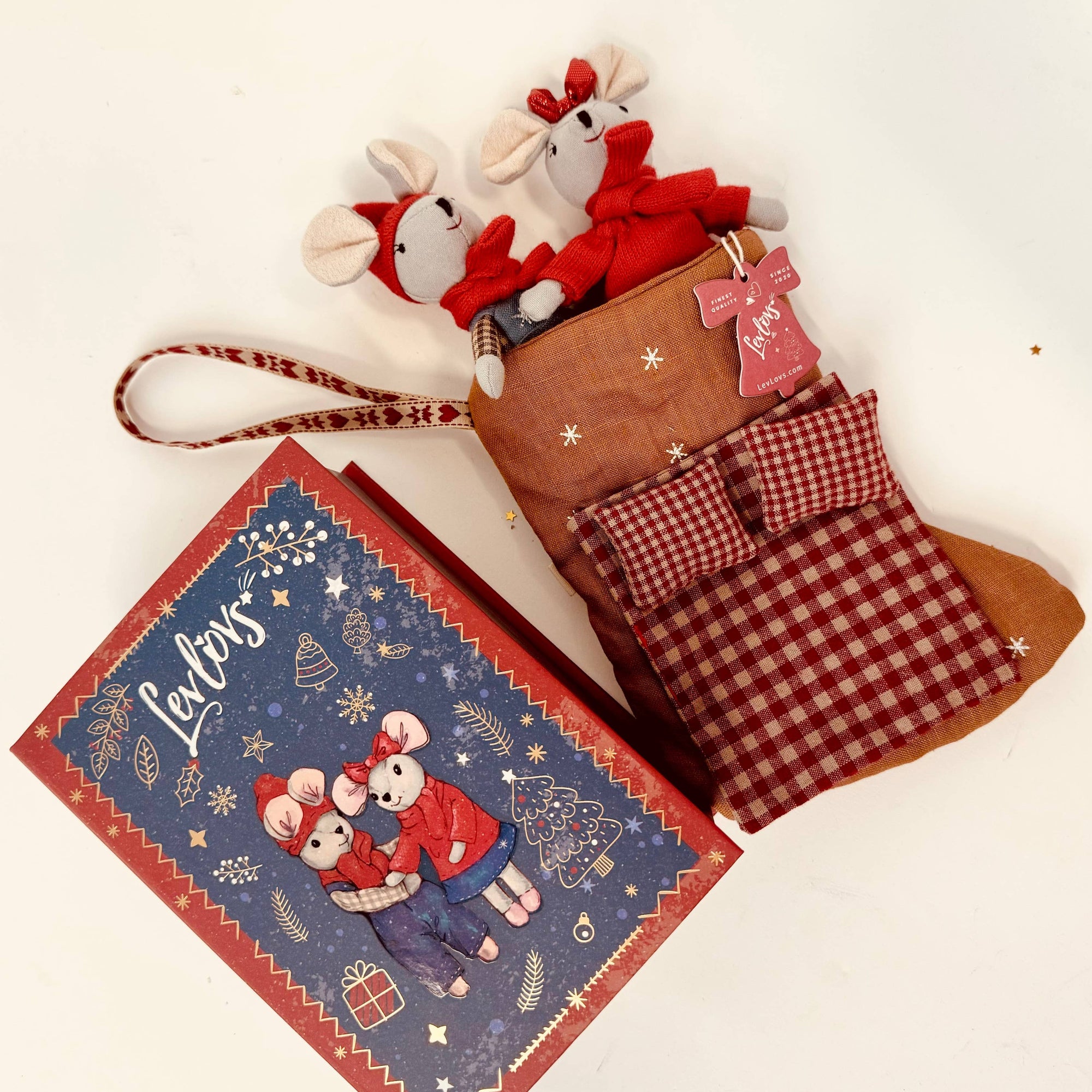 Christmas Mice Stocking Set