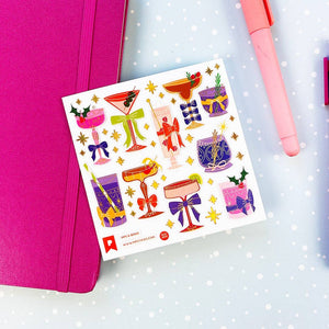 Sips & Bows Sticker Sheet