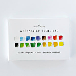 Watercolor Paint Set with Brush